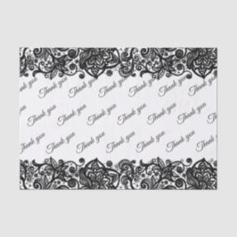 Seda Costume de rendas Obrigado Papel de tecido de casa