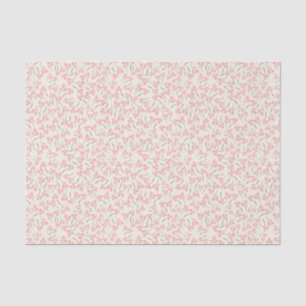 Seda Creme de Papel Tecido com Ramificações Rosa Gigi