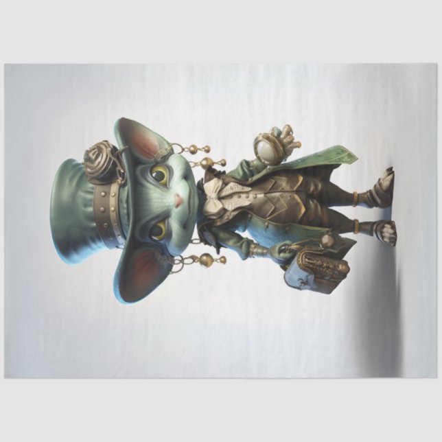 Seda Críquete de Penélope de Papel Tecido de Decoupage (Frente )