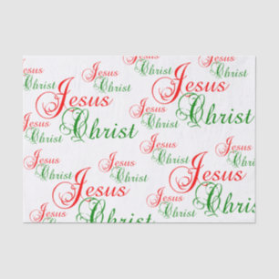 Seda Cristo Cristão JESUS Papel Tecido de Natal