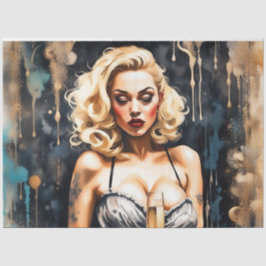 Seda Cuecas Cocktail - Papel de Decoupage de Champanhe