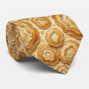Seda de Luxo Falsa Gravata de Camelo + Geodo Dou