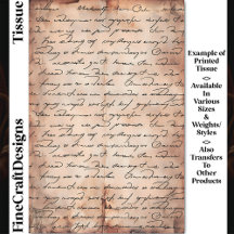 Decoupage DC8b do Escrevendo Elegante de Papel Env