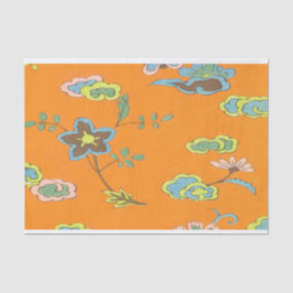 Seda Design de Flor Antiquado - Papel Tecido para Arran