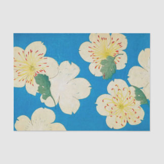 Seda Design de Flor Antiquado - Papel Tecido para Arran