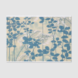 Seda Design de Flor Antiquado - Papel Tecido para Arran