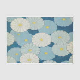 Seda Design de Flor Antiquado - Papel Tecido para Arran