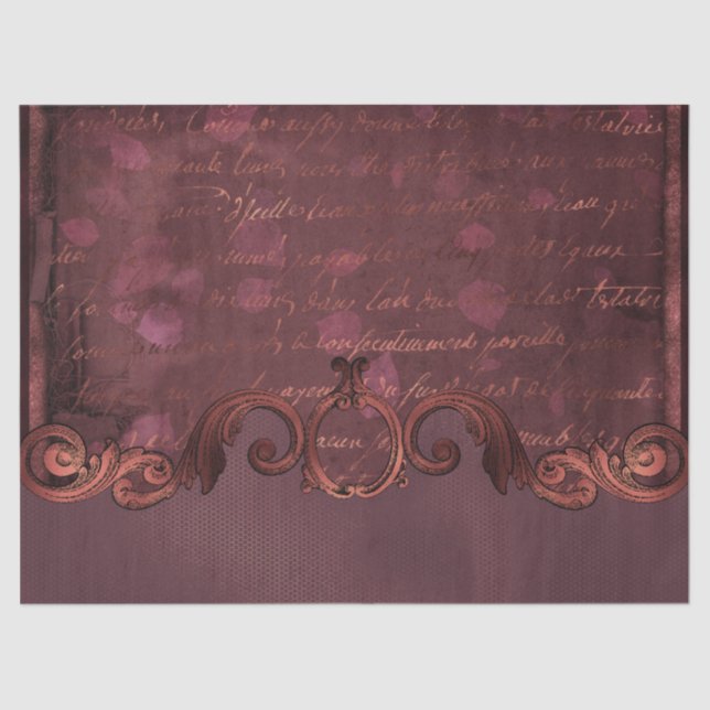 Seda Design de papel do Ornamentado Ephemera série 15 (Frente )