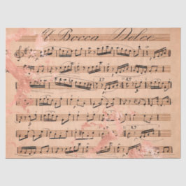 Seda Design de papel Dourado Ephemera Rosa