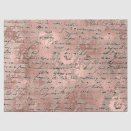 Seda Design de papel Dourado Ephemera Rosa 11