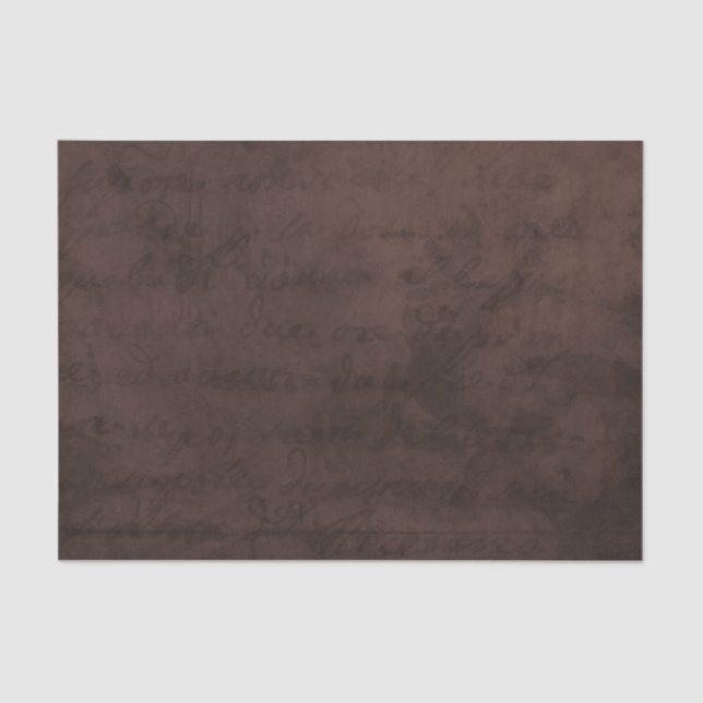 Seda Diário manuscrito de papel de pergaminho de cognac (Frente )