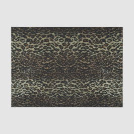 Seda  do lenço de papel do impressão do leopardo
