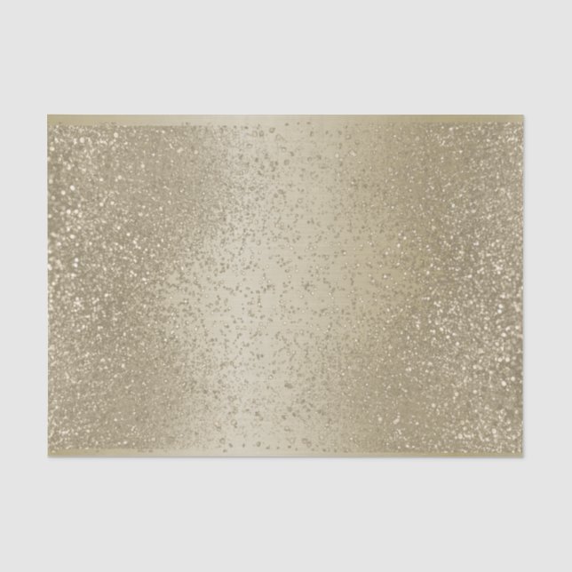Seda Dourado brilho no papel dos tecidos Dourados de fu (Frente )