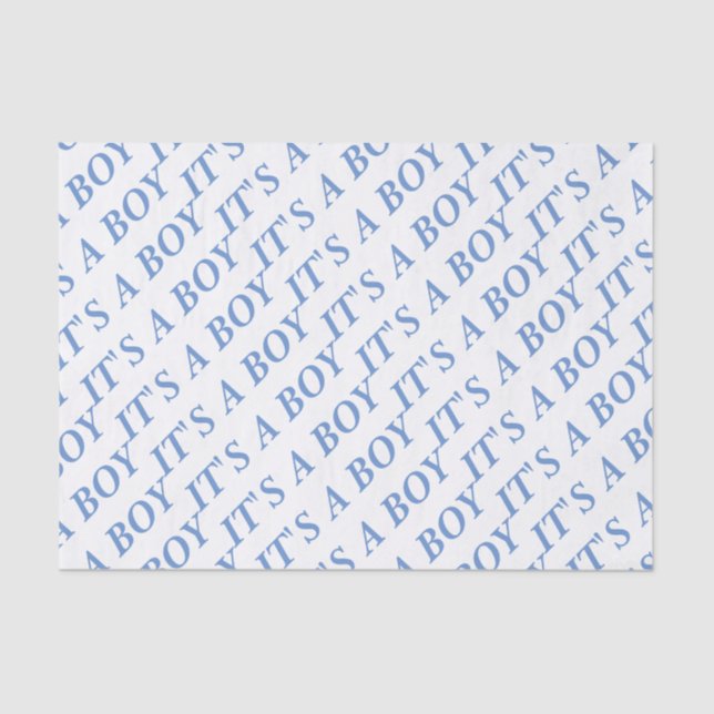 Seda É um lenço de papel do MENINO (azul) (Frente )