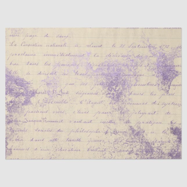 Seda Efêmera Série de Papel Lavanda Design 8 (Frente )
