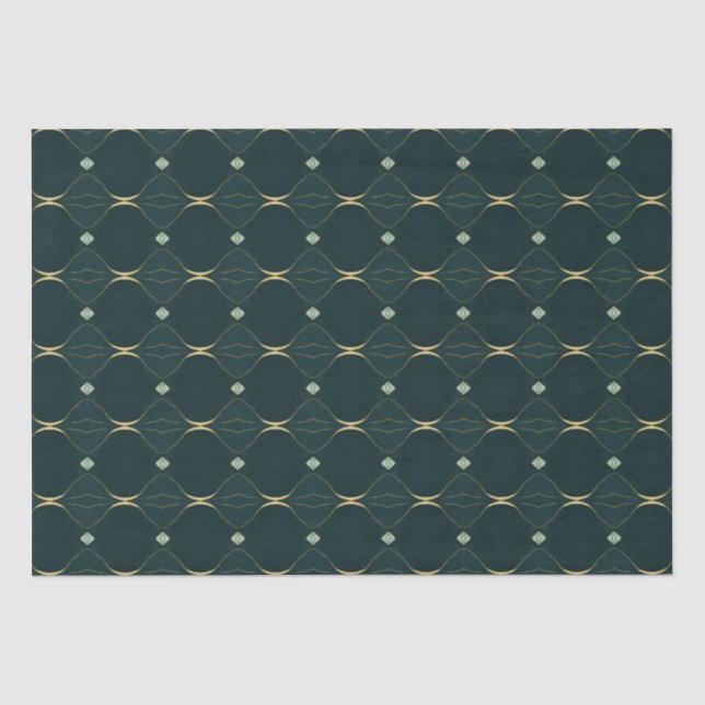 Seda Elegante Conjunto de Papel Tecido Evergreen (Frente )