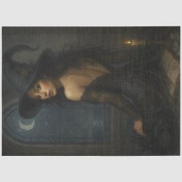 Seda Encantando Papel de Decoupage Gótico de Bruxa à Lu