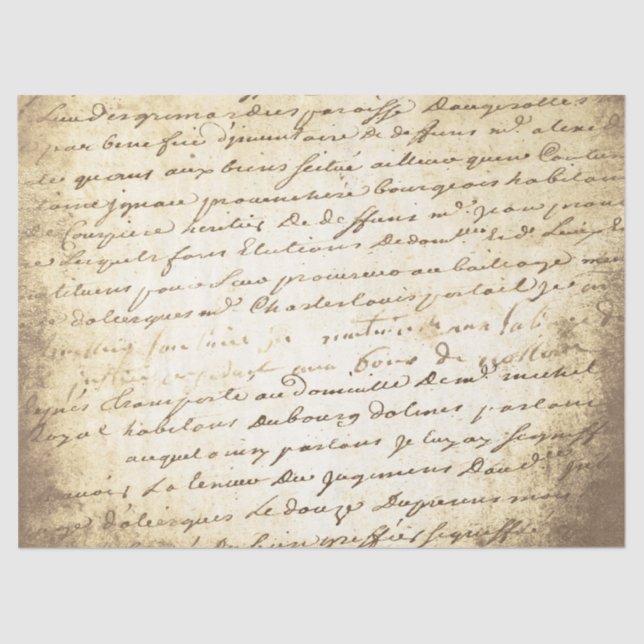 Seda Ephemera Sepia - Série de papel Design 8 (Frente )