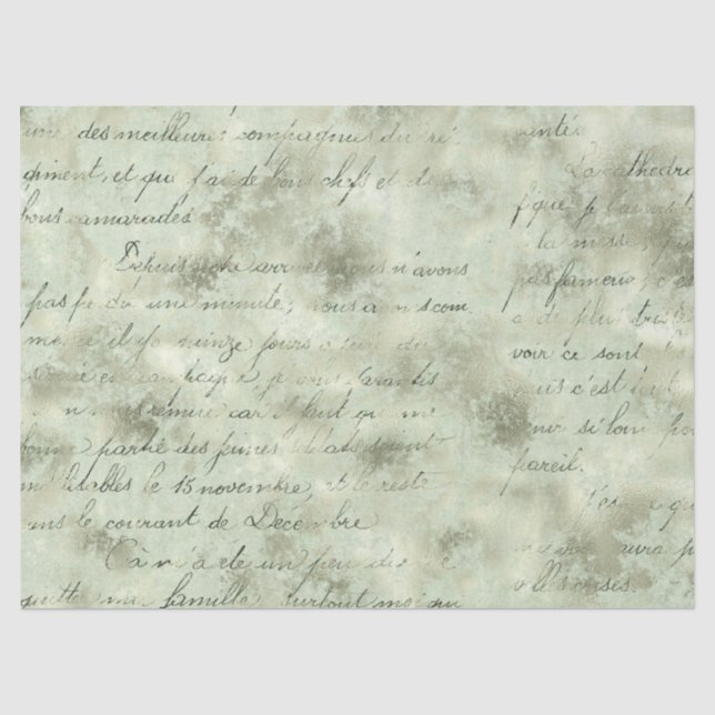 Seda Ephemera Série de Papel Verde Design 11 (Frente )