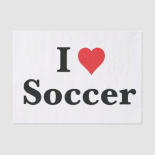 Seda Eu Amo Papel Tecido De Futebol