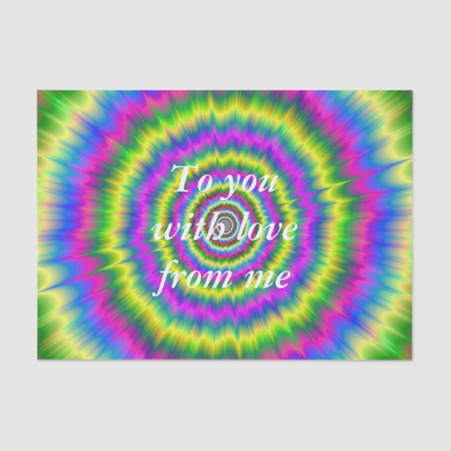 Seda Explosão de Neon de Papel Tecidual (Frente )