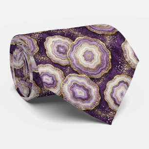 Seda Falsa de Luxo   Gravata de Pescoço Deep Plum 