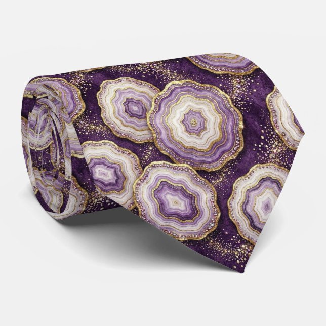 Seda Falsa de Luxo | Gravata de Pescoço Deep Plum  (Rolled)
