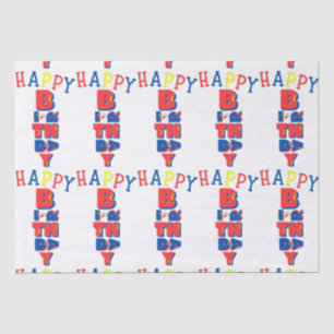 Seda Feliz Aniversário - Remix de Papel Tecido