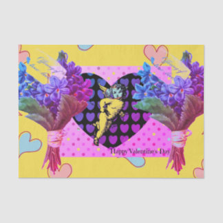 Seda Feliz dia de os namorados COLAGEM Papel Tecido