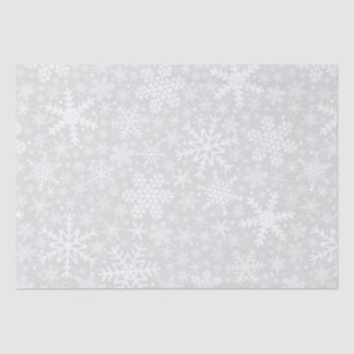 Seda Flocos de neve em papel tecidular de Natal pratead