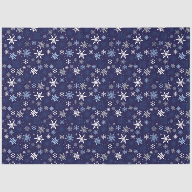 Seda Flocos de neve Papel tecidular (Frente )