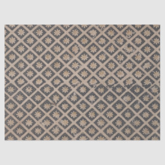 Seda Flores dentro de quadrados de papel de dissociação