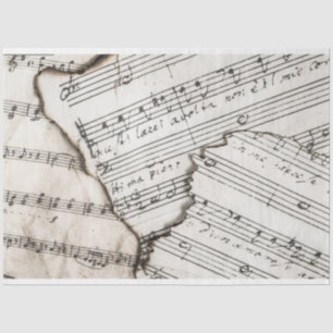 Seda folha de notas de música papel