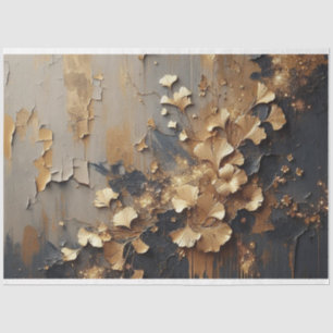 Seda Folha de Papel Tecido de Disco Gingko Deixa Flora 