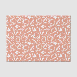 Seda Folha Decorativa em Papel de Tecido Branco