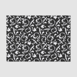 Seda Folha Decorativa em Papel de Tecido Branco