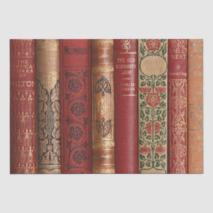 Seda Folhas de dissociação (Dickens Large) Papel Tecido