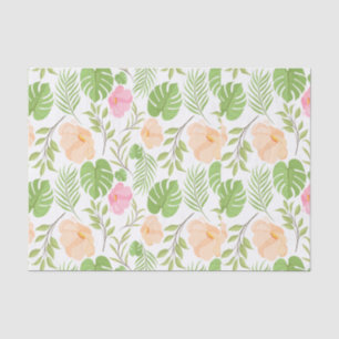Seda Folhas e Flores de Papel Tecido, Presente Botânico
