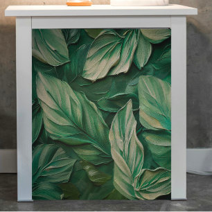 Seda Folhas Tropicais Texturizadas Papel Tecido de Deco