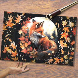 Seda Fox no Luar 3 Papel de Decoupage