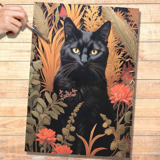 Seda Gato na tapeçaria 4 Papel de Decoupage (Criador carregado)
