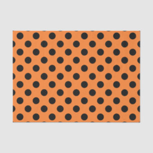 Seda Grande lenço de papel alaranjado & preto das