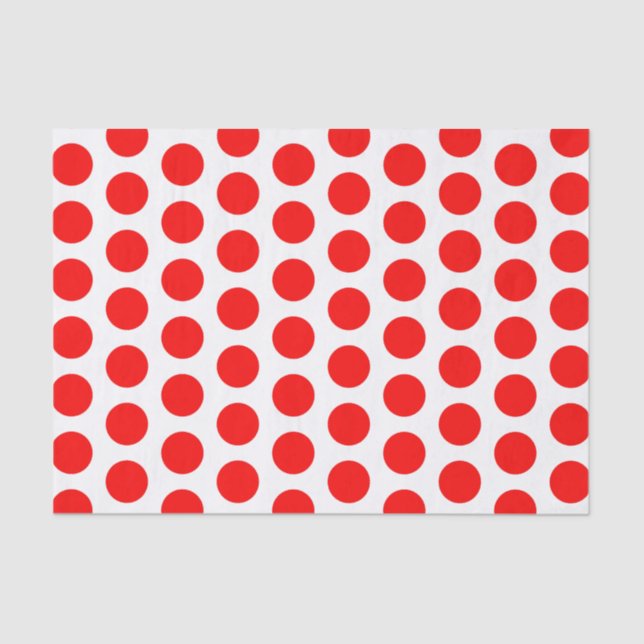 Seda Grande lenço de papel vermelho e branco das (Frente )