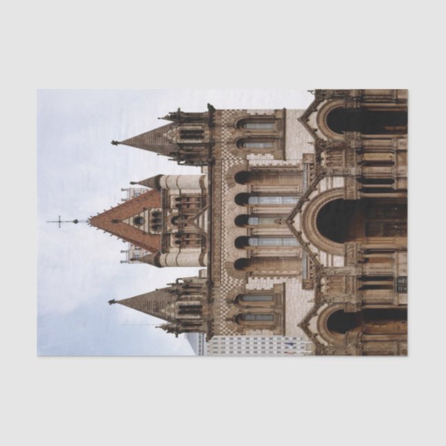 Seda Igreja de Papel Tecido (Frente )