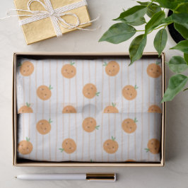 Seda Impressão de Laranjas Cuxas - Papel Tecido