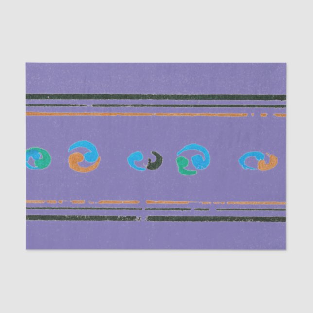 SEDA JAPONÊS WOODBLOCK IMPRESSÃO EM PAPEL DE TECIDO PUR (Frente )