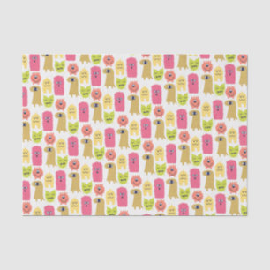 Seda Kawaii Monster Birthday - Papel de Tecido