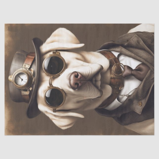 Seda Labrador no papel de tecidos do Stream Punk (Frente )