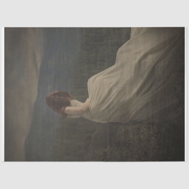 Seda Lady Of The Mountain - Papel Tecido De Decoupage (Frente )