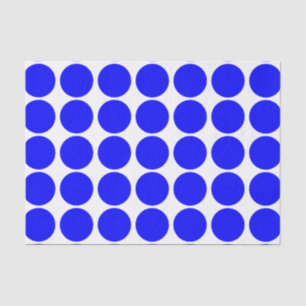 Seda Lenço de papel azul básico das bolinhas